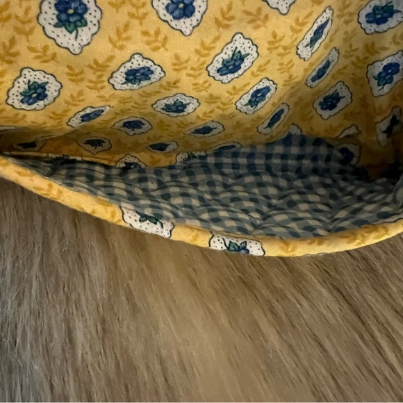 Vintage VERA BRADLEY Elizabeth 1997 Wallet On A String Long Yellow Pink Floral - Picture 9 of 17